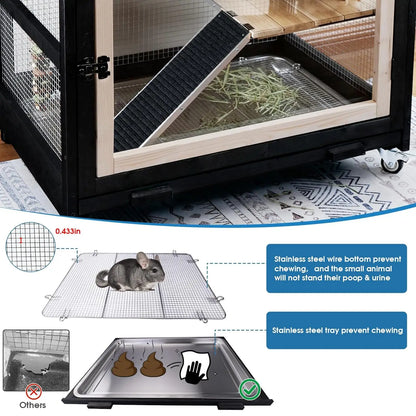 5-Level Stainless Steel Tray Rodent Habitat, Customized