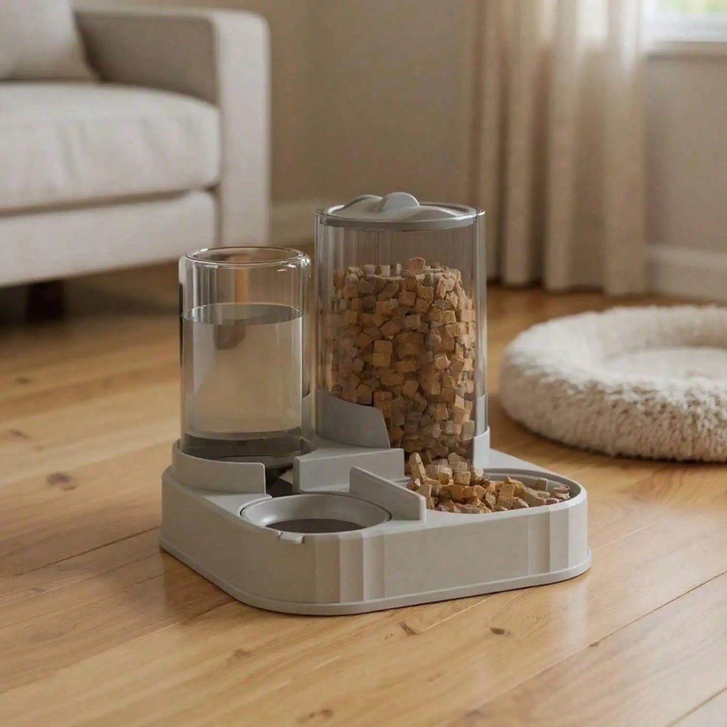 2 in 1 Automatic Pet Food & Water Dispenser