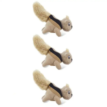 Squirrel Hide Toys w/Removable Squeakers