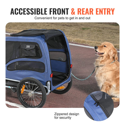 SucceBuy Pet Bicycle Carrier, Reflectors, Flag, Collapsible to Store