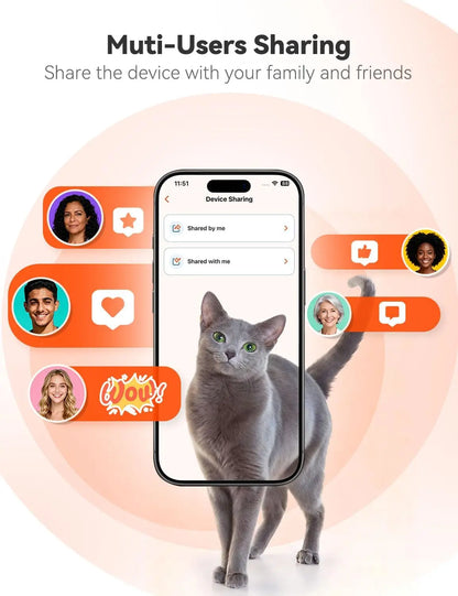 6L Automatic Pet Feeder w/Camera