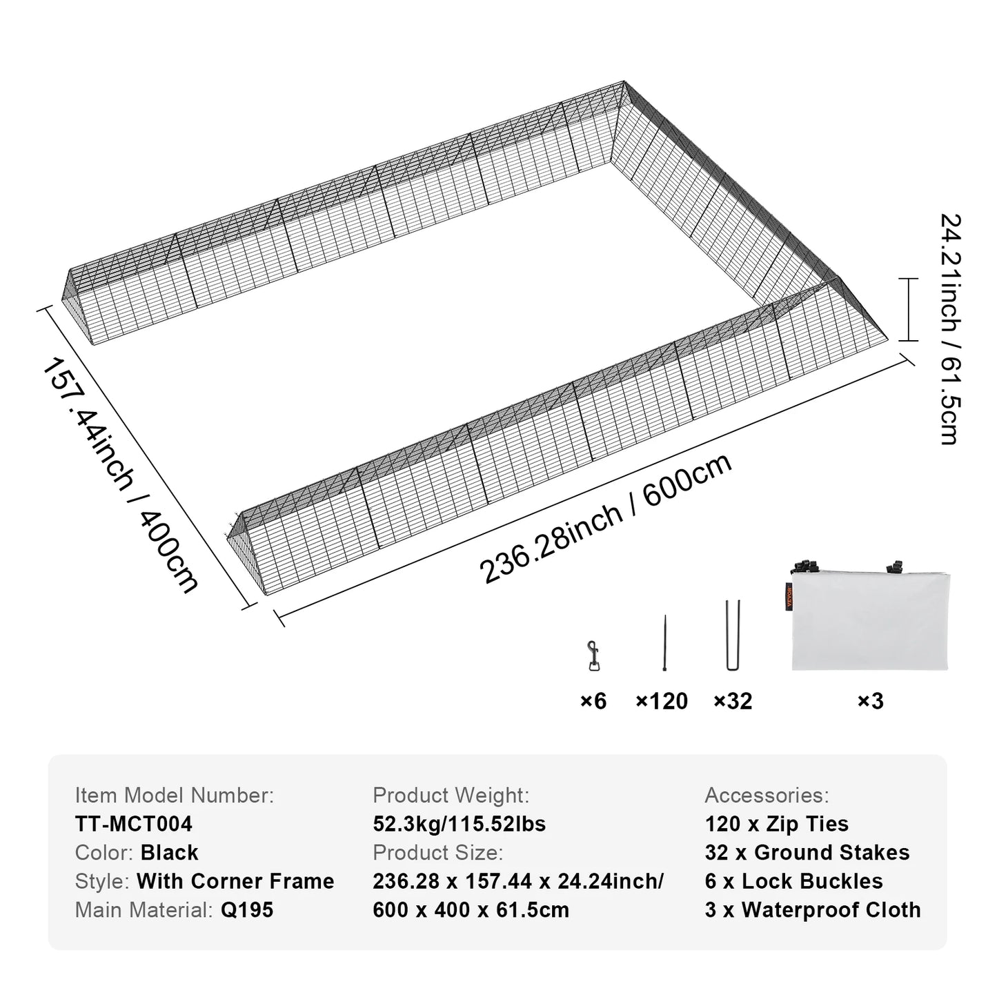 SucceBuy Chicken Tunnels for Yard