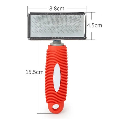 Stainless Steel and Silicone Pet Brush