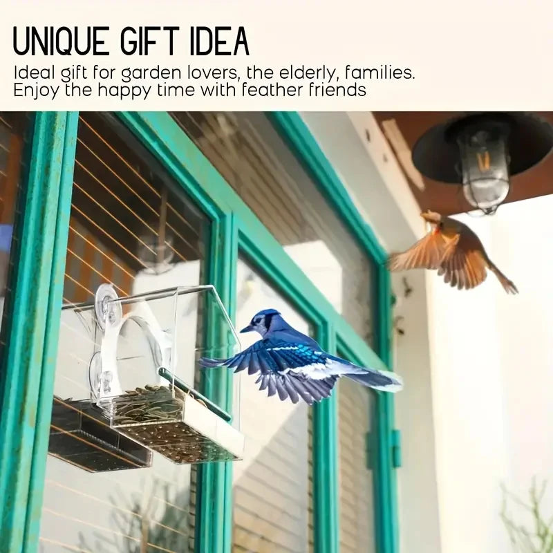 Transparent Window Bird Feeder