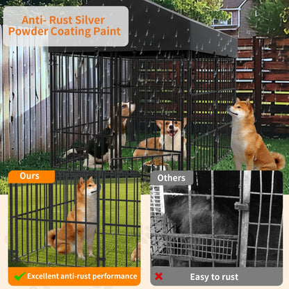 XS-L Outdoor Heavy Duty Pet Kennel with Roof