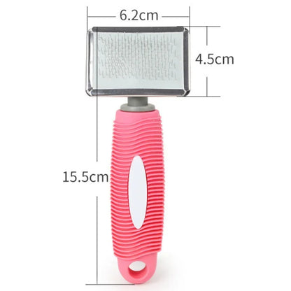 Stainless Steel and Silicone Pet Brush