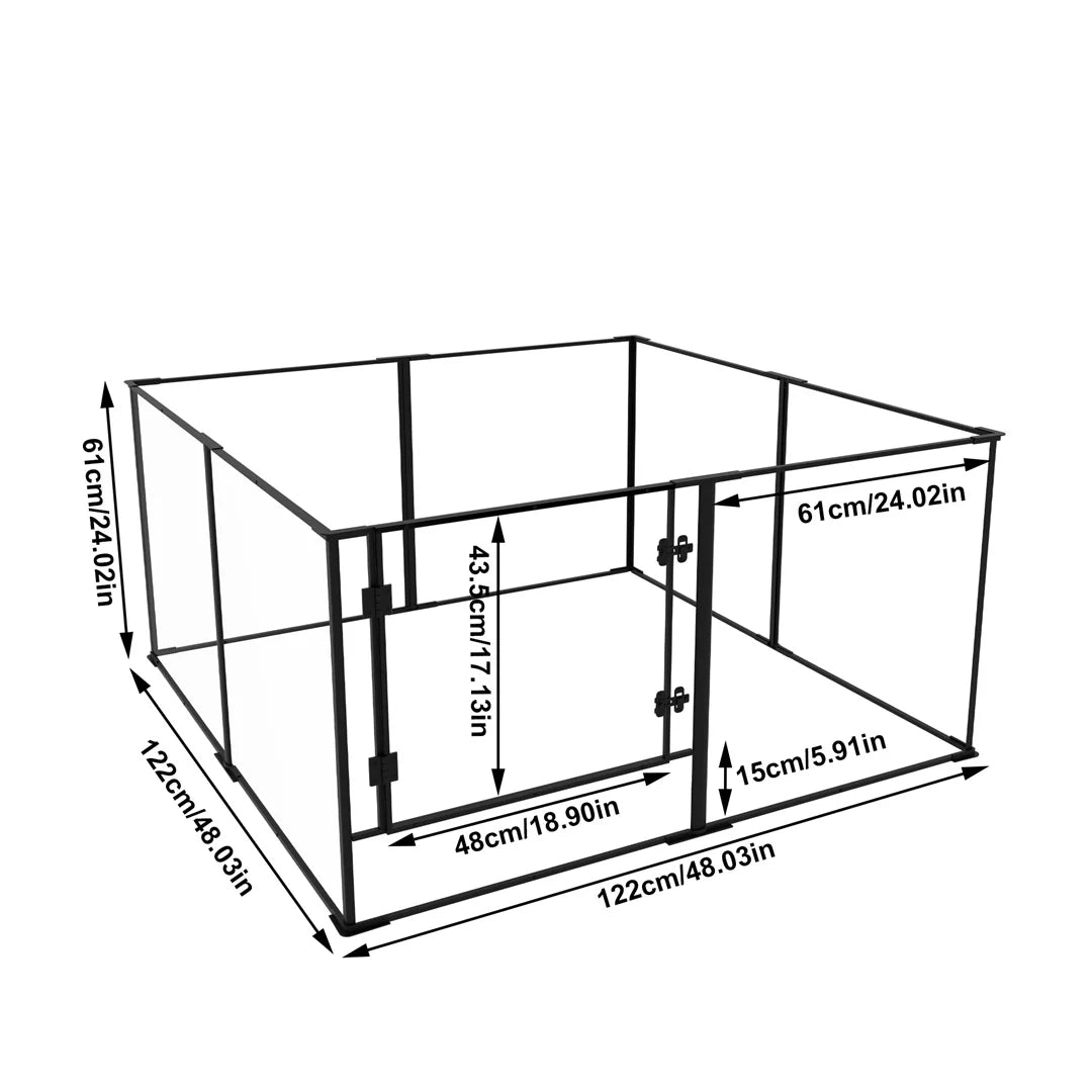 Acrylic Indoor Pet Playpen (8 Panels)