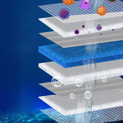 Aquarium Upgraded 8 Layer Sponge Filter Pads