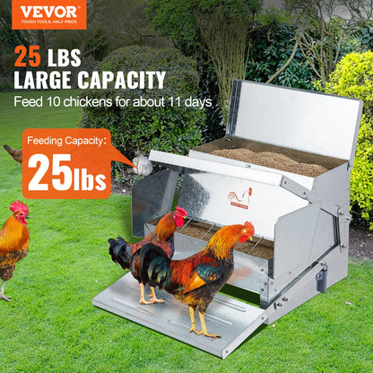 SucceBuy Automatic Chicken Feeder 25 lbs Capacity