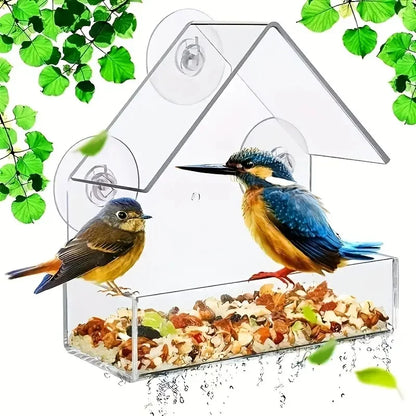 Transparent Window Bird Feeder