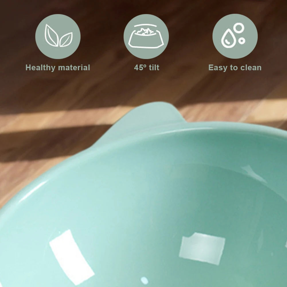 Tilted Elevated Pet Food Bowl - Non-Slip