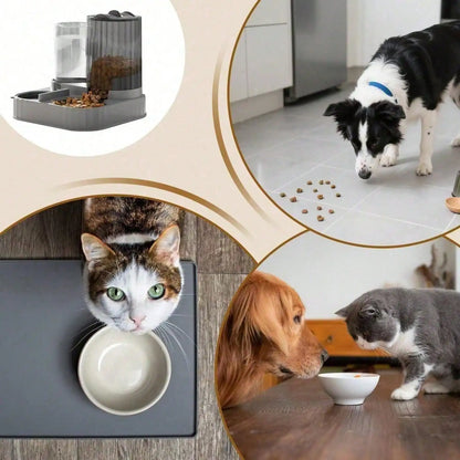2 in 1 Automatic Pet Food & Water Dispenser