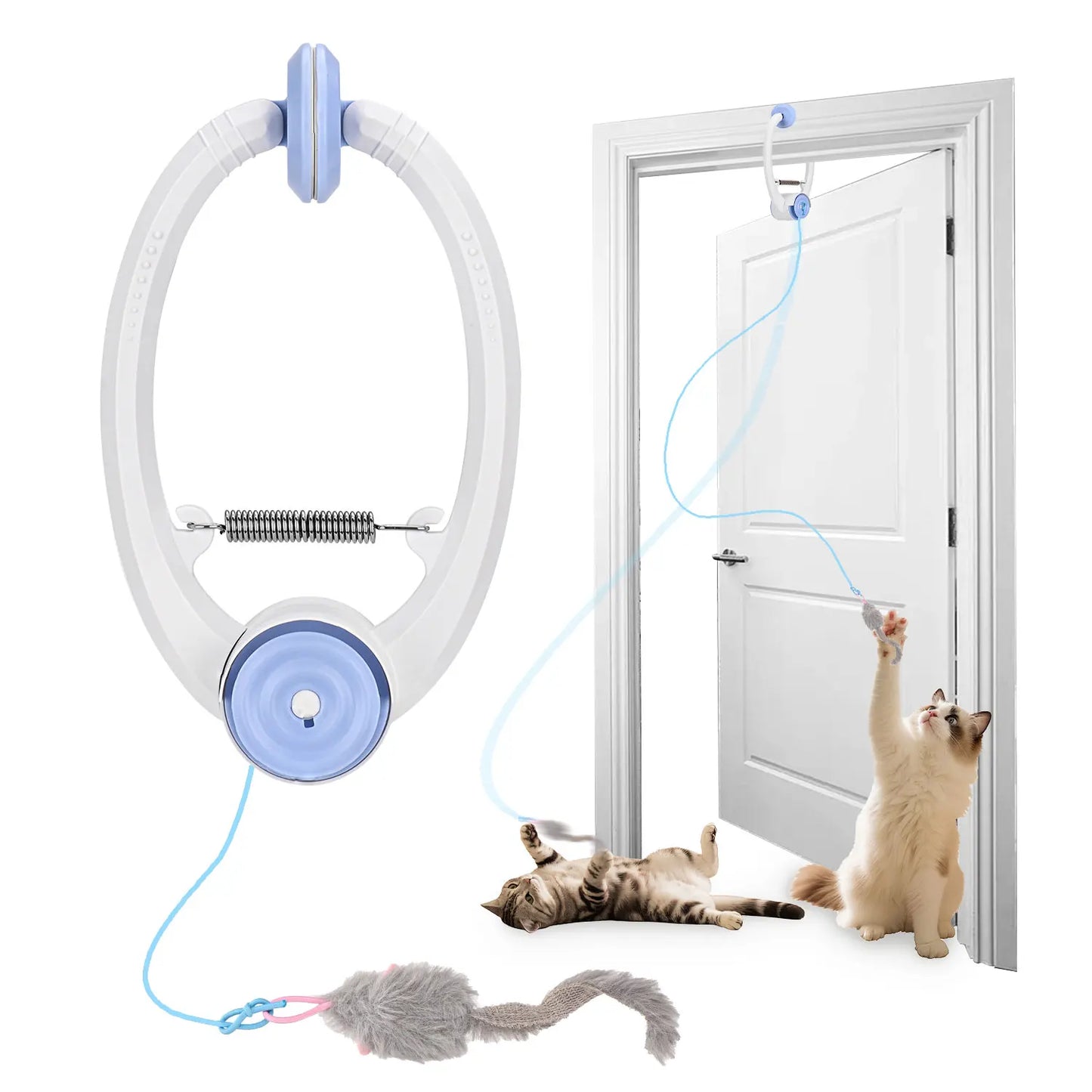 Door Hanging Retractable Rechargeable Interactive Pet Toy