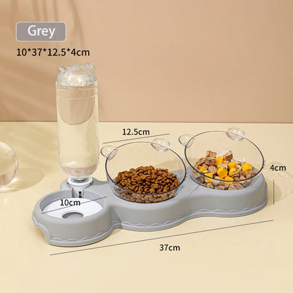 3 in 1 Feeder & Automatic Water Bowl for Pets