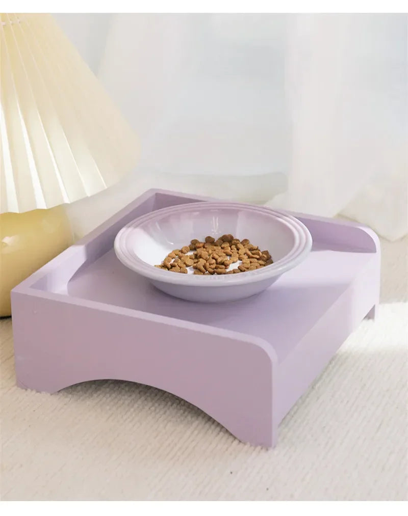 Wide, Raised Pet Food & Water Bowls