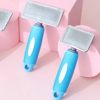 Stainless Steel and Silicone Pet Brush