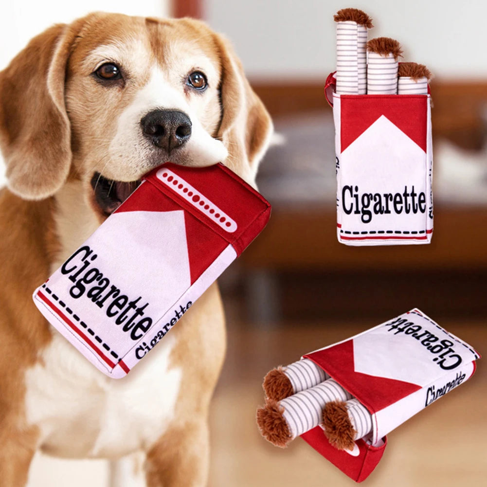 Plush Novelty Cigarette Pet Chew Toy