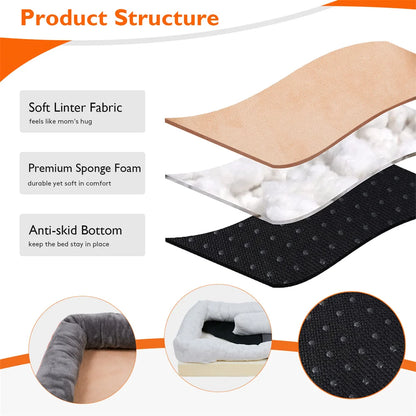 Jumbo Memory Foam Orthopedic Pet Bed