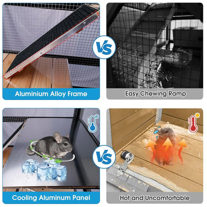 5-Level Stainless Steel Tray Rodent Habitat, Customized