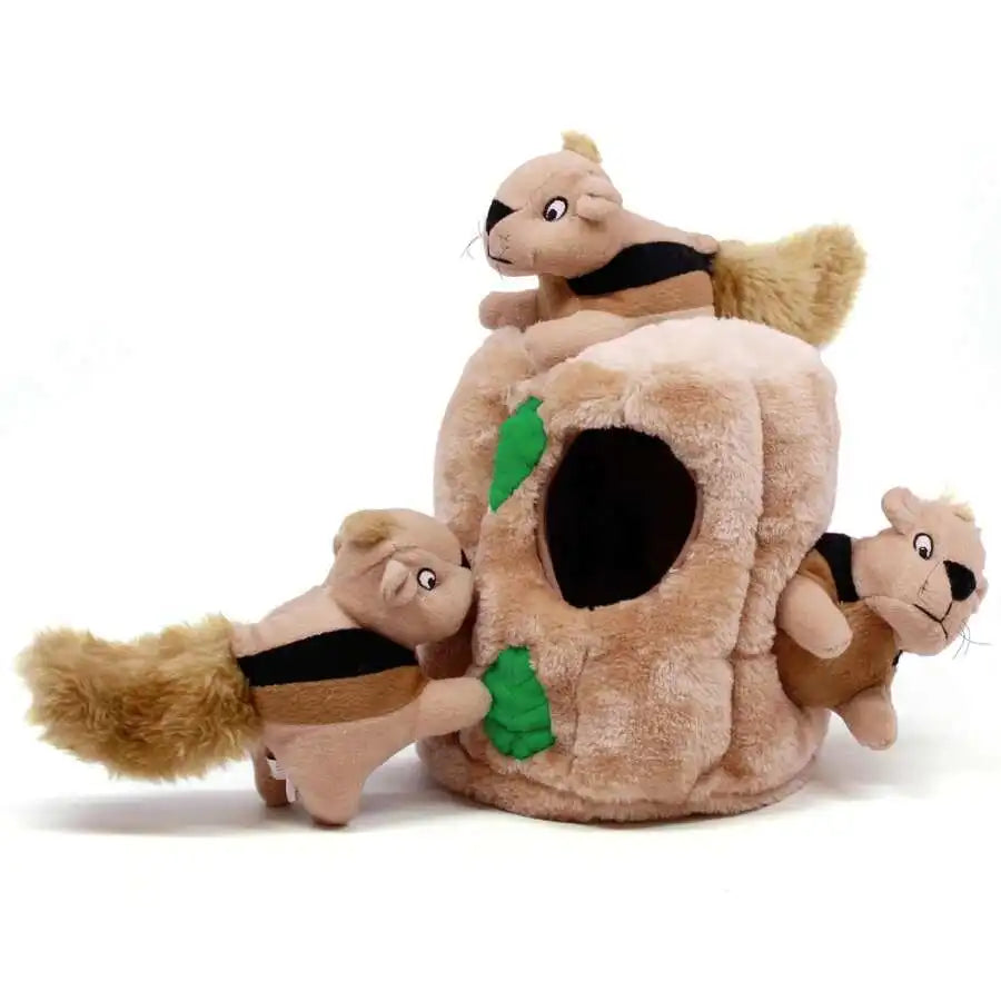 Squirrel Hide Toys w/Removable Squeakers