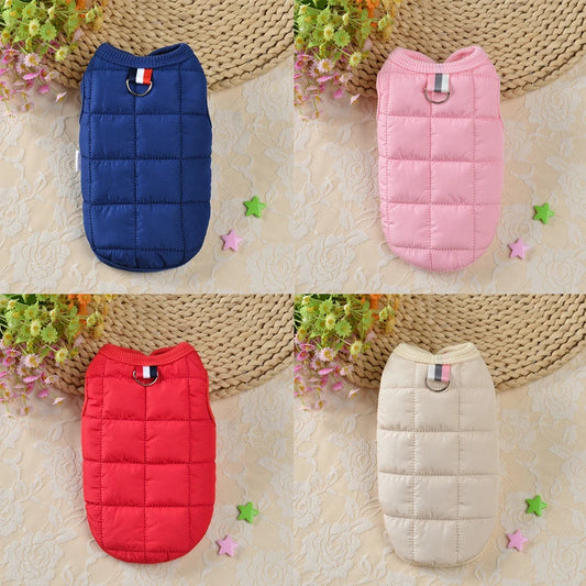 Winter Warm Padded Pet Vests XS-XXL