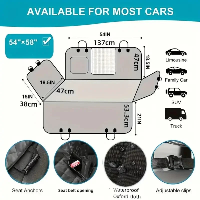Waterproof Nonslip Pet Seat Cover