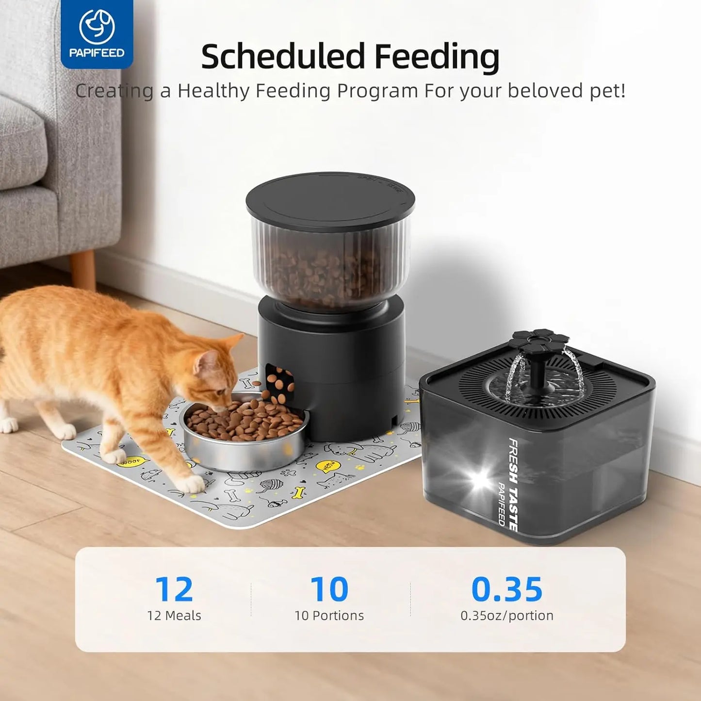3L Automatic Pet Feeder/Water Fountain