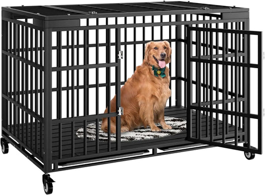 54IN Heavy Duty Escape Proof Pet Crate