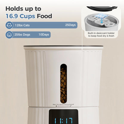 JHK 4L Automatic Timed Pet Feeder