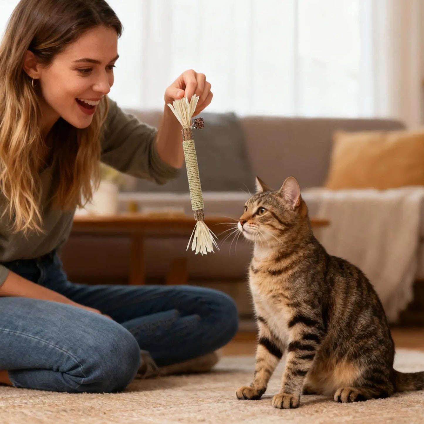 5pc Natural Silvervine Sticks Cat Toy