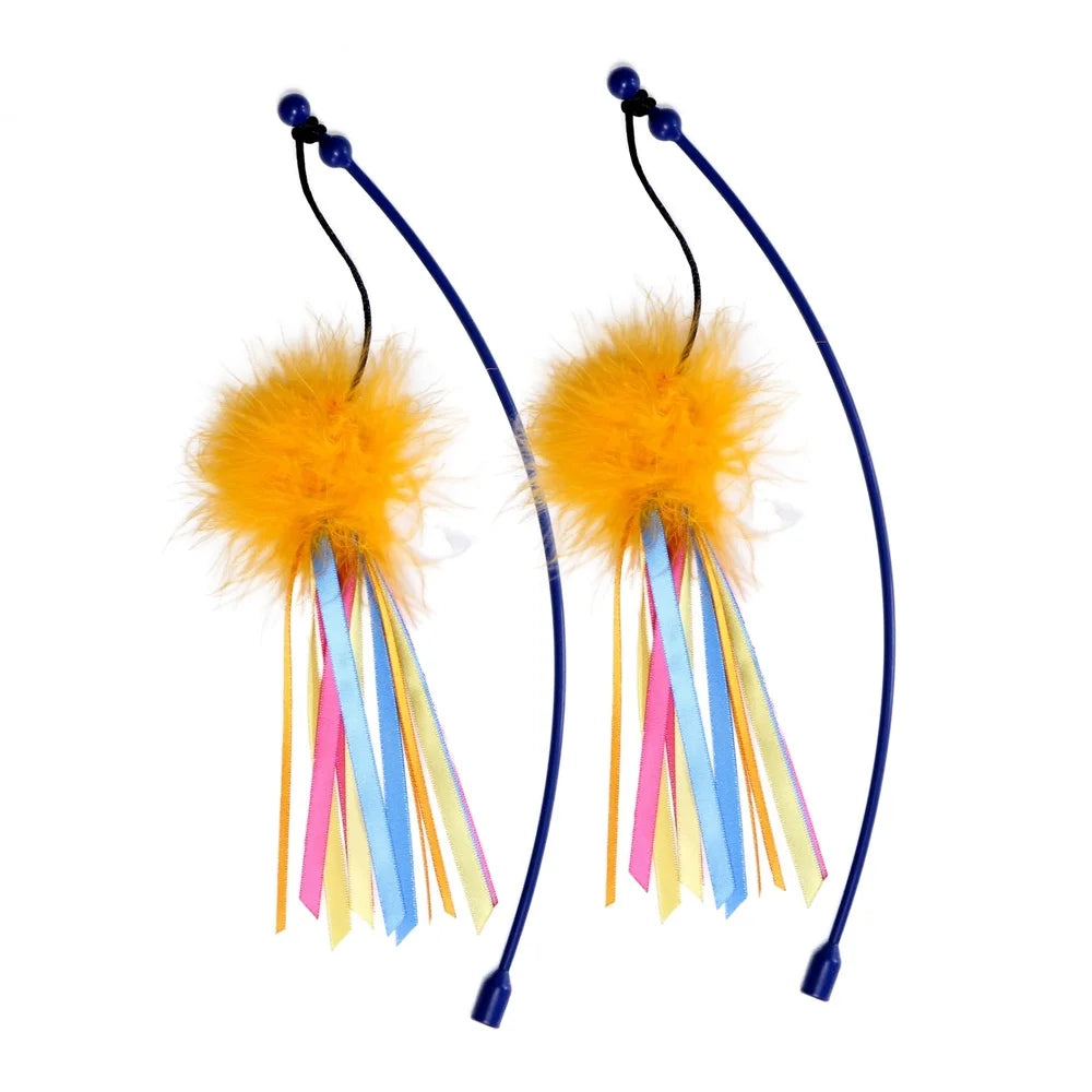 Scratching Post w/Spinning Wand Pet Toy