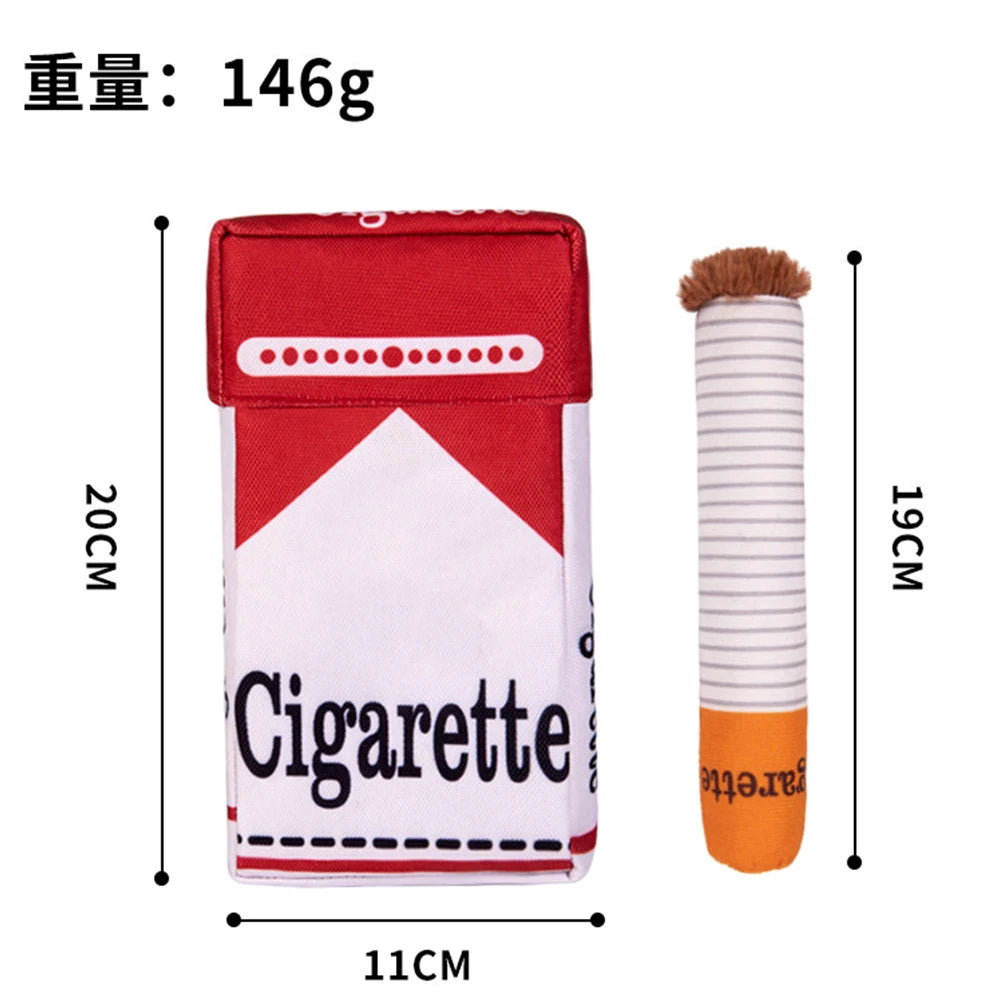Plush Novelty Cigarette Pet Chew Toy