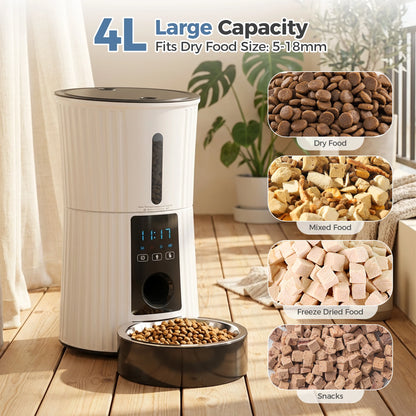 JHK 4L Automatic Timed Pet Feeder