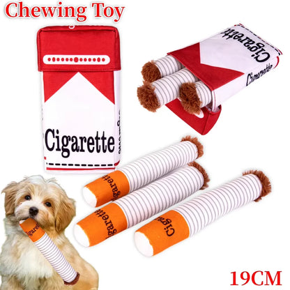 Plush Novelty Cigarette Pet Chew Toy