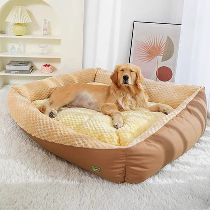 Comfortable, Soft Rectangular Pet Bed, Machine Washable