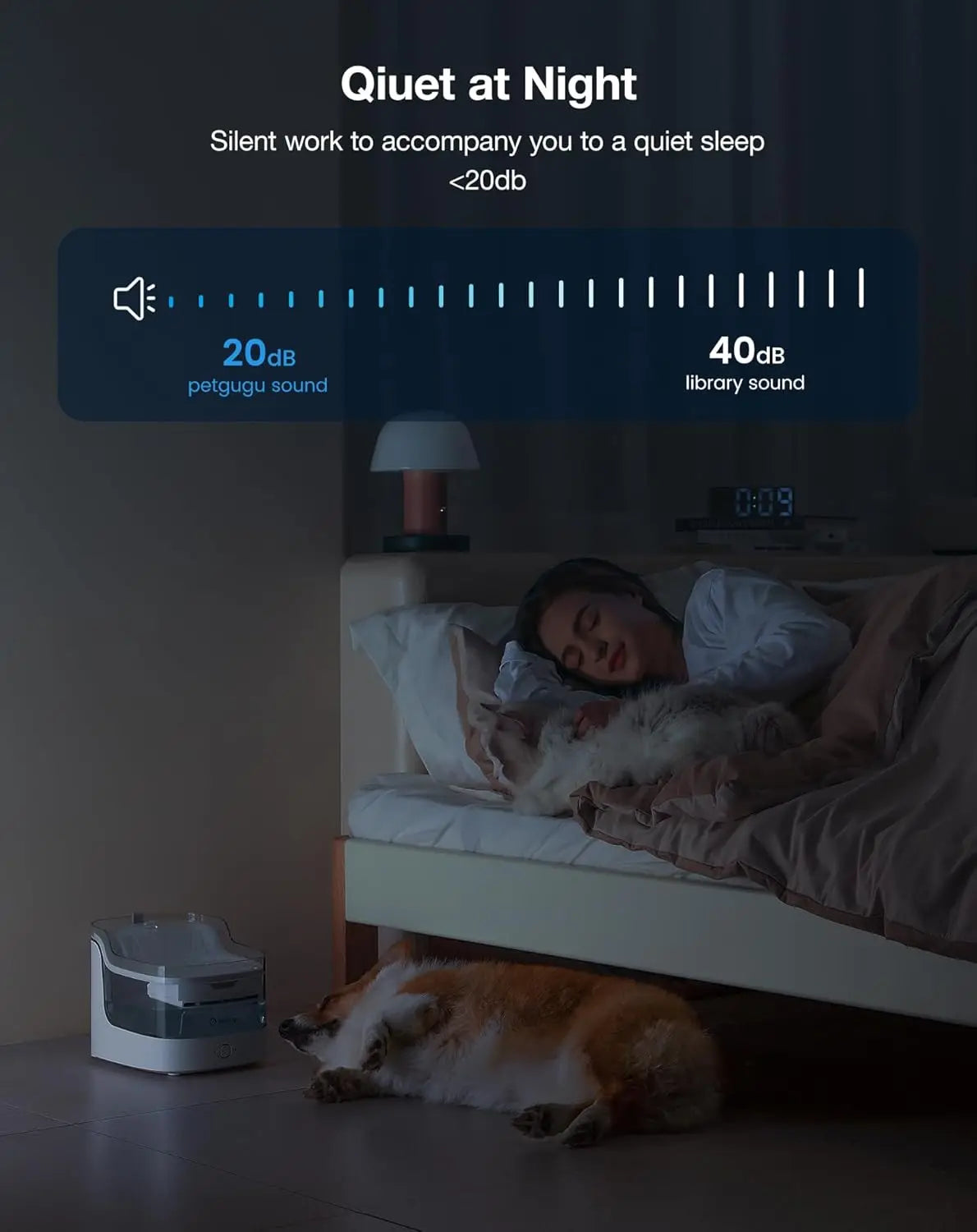 Ultra-Quiet 8-Layer Filter Pet Water Fountain