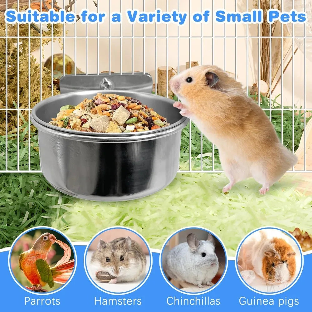 2pcs. Bird Cage Feeder Cups