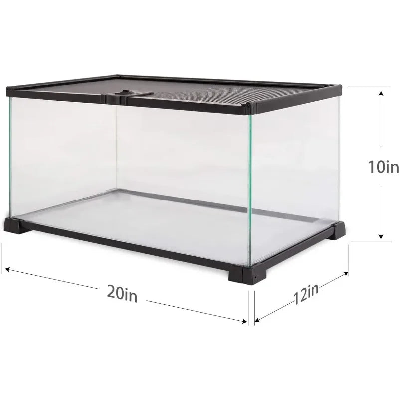 10 Gallon Reptile/Small Rodent Terrarium Sliding Screen Top