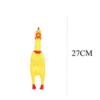 Screaming Rubber Chicken Pet Chew Toy