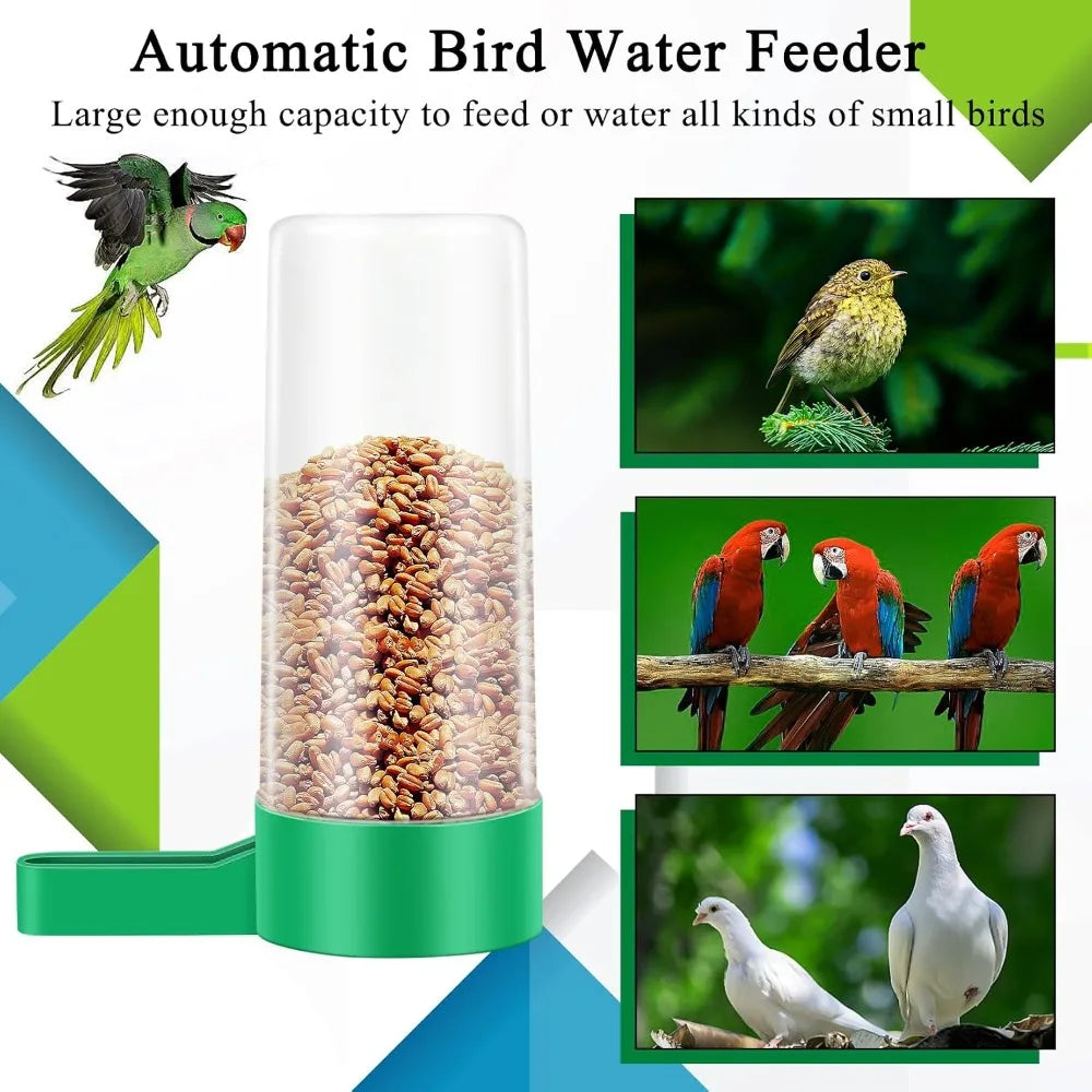 4 pcs Plastic Bird Water Feeder Drinker Clip