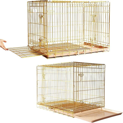 Copper Gold Portable & Foldable Pet Crate