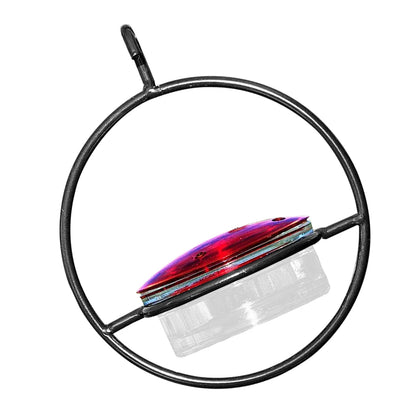 Red Glass Bowl Hummingbird Feeder