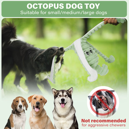 Octopus Squeaky Plush Toy