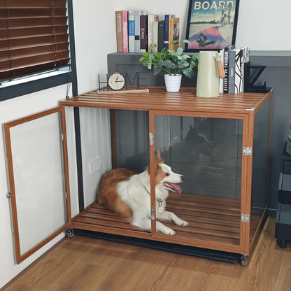 Bingopaw Transparent Pet Crate, Indoor or Outdoor Use