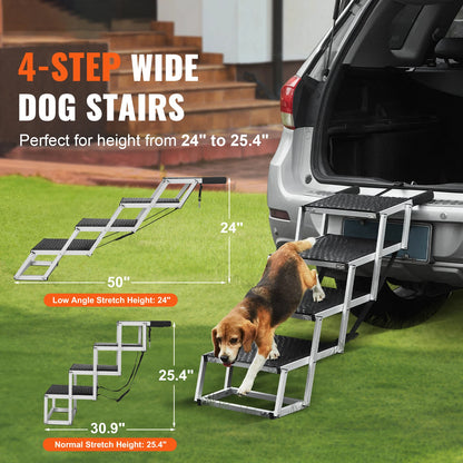 SucceBuy Pet Stairs for Vehicles (up to 150lbs)