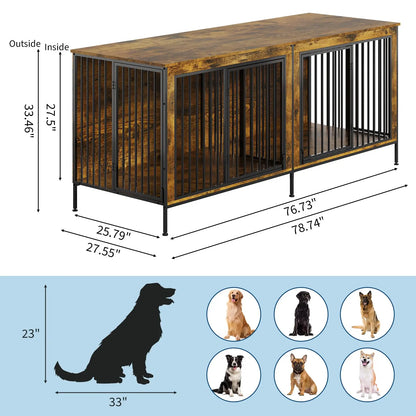 XL Heavy Duty Double Kennel TV Stand/Table