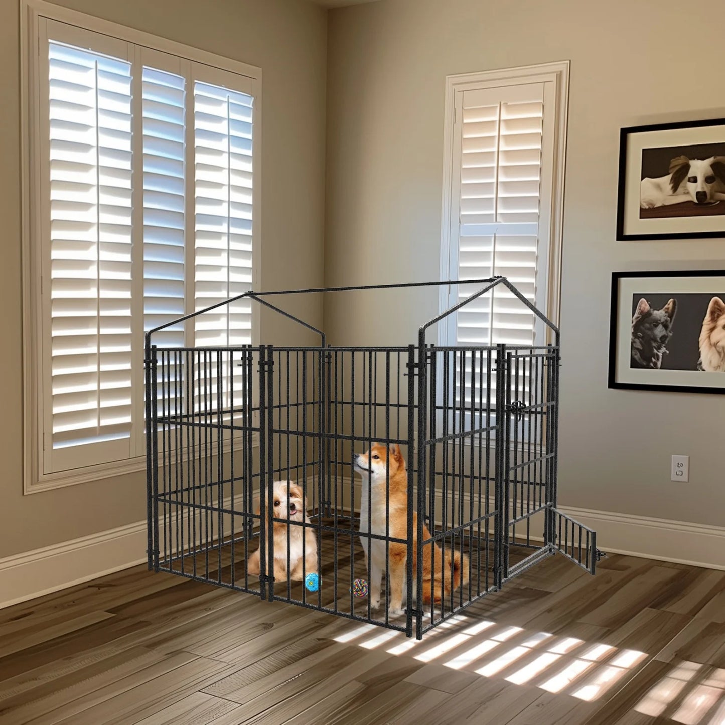 XS-L Outdoor Heavy Duty Pet Kennel with Roof