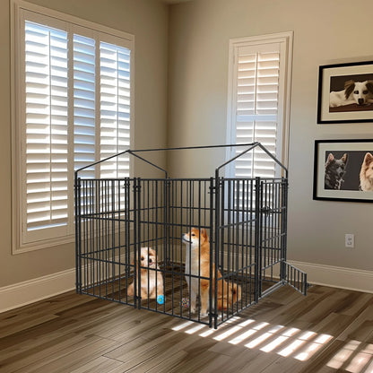 XS-L Outdoor Heavy Duty Pet Kennel with Roof