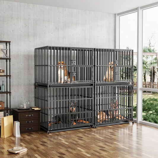 Heavy Duty Metal Pet Crate w/Steel Lock