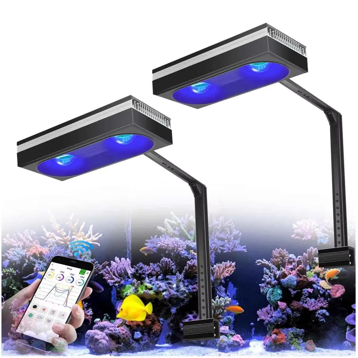 PopBloom 180W WiFi Aquarium Reef Coral Lamp